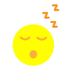 Sleeping Vector Flat Icon Design