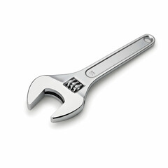 Vintage Wood Handle Screwdriver: Tool Closeup on White Background