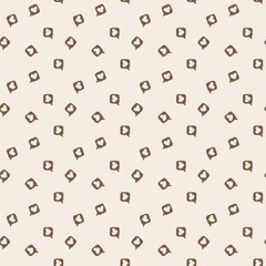 Repeating Heart Speech Bubble Texture. Heart Love Message Chat Seamless Pattern. Romantic Chat Icon Pattern. Heart in Bubble Seamless Design.