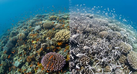 Coral Reef Bleaching Before and After