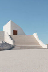 stunning view of national gallery of australia emphasizing its architectural lines against ultrabright white