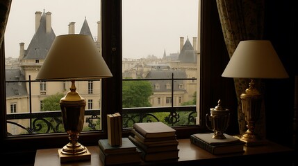 Parisian view from a cozy window