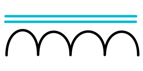 Inductor Coil Electrical Component Symbol