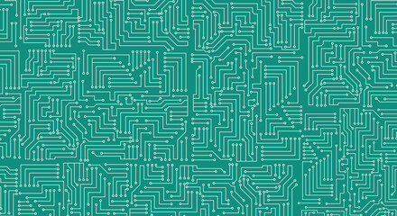 Electronics board. High tech digital data connection system concept. Circuit engineering technology. 