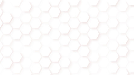 Black honeycomb on a white background Isometric geometry. Grid seamless pattern. Hexagonal graphic design.