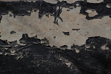 Severely Damaged Wall with Peeling Paint and Plaster