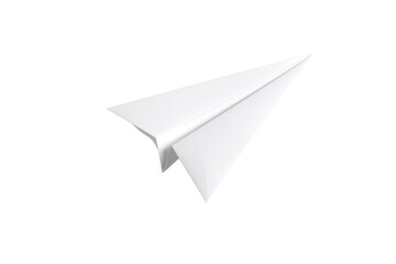  Paper airplane on transparent background