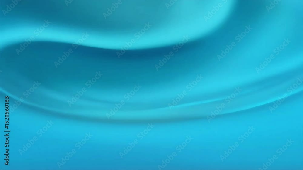 Poster abstract cyan waves: fluid motion background video