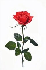 red rose on pink background