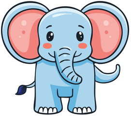 Naklejka premium Blue Jumbo Illustration