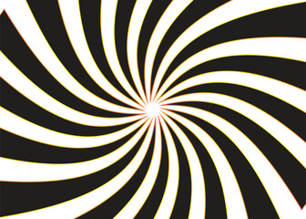 spiral background in black and white color . illusion colorful wallpaper vector abstract pattern,