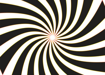 spiral background in black and white color . illusion colorful wallpaper vector abstract pattern,