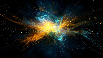 Abstract Colorful Explosion Design