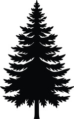 christmas tree silhouette