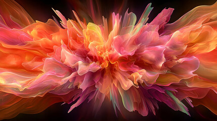 Abstract Colorful Explosion Design