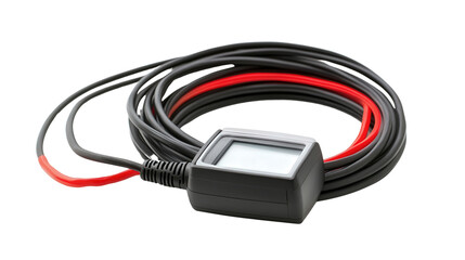 Conductivity meter with cable sensor, Transparent background, PNG