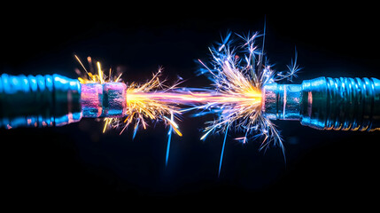 High Voltage Electrical Discharge Sparks