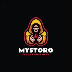 Mystoro Mascot Logo Design