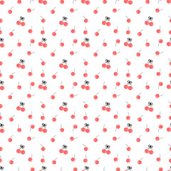 Seamless pattern with cherry 