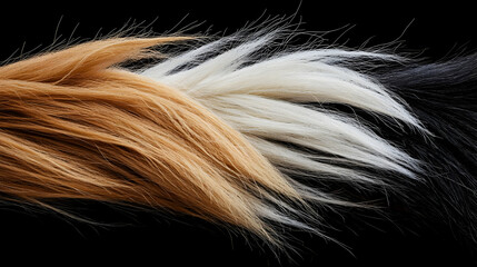 Abstract Blended Wheat Grains On Black Background