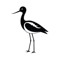 Fototapeta premium stork on a white background