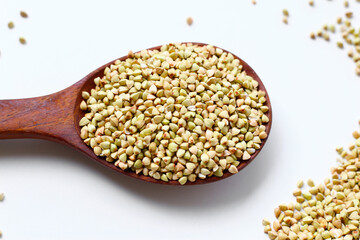 Raw buckwheat groats, a gluten-free superfood rich in fiber, protein, and minerals