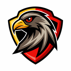 Striking Falcon Logo Design with Bold Vector Illustration for Professional Branding and Creative Graphic Applications Featuring a Powerful Bird of