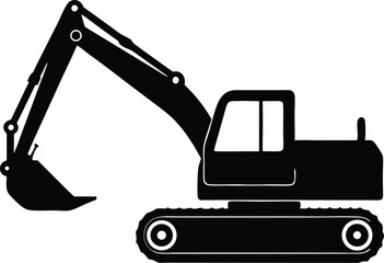 excavator vector illustration