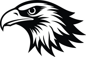 eagle head isolated vector
