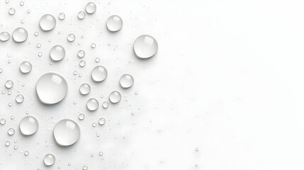 Water Drops On White Surface