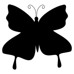 Butterflies silhouettes. Butterfly Silhouettes Vector Illustration. showcases a collection of butterfly silhouette , butterflies are perfect for backgrounds, patterns, and designs. ethereal display of