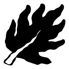 Palm Leaf hand drawn icon