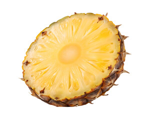 pineapple slice circular yellow texture