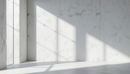 Obraz premium Bright Minimalist Room with Natural Light and Subtle Shadows