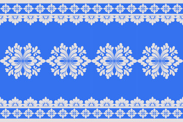 set of snowflakes, blue