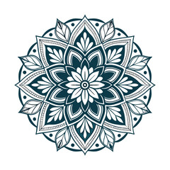 Mandala vector design in white background.	