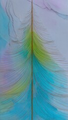 Abstract feather art