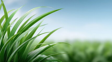 Fototapeta premium Fresh Green Grass Nature's Perfect Landscape