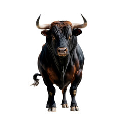 Majestic bull a symbol of power and strength standing tall against the on transparent background