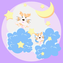 Cute background rainbow pastel color design