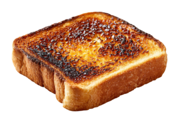 Crispy toast preparation home kitchen food cozy environment culinary delight isolated on transparent background