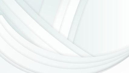White smooth shape abstract background vector