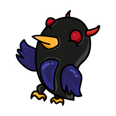 Halloween sticker set cut sticker isolated on white background