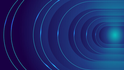 Trendy gradient shapes vector composition