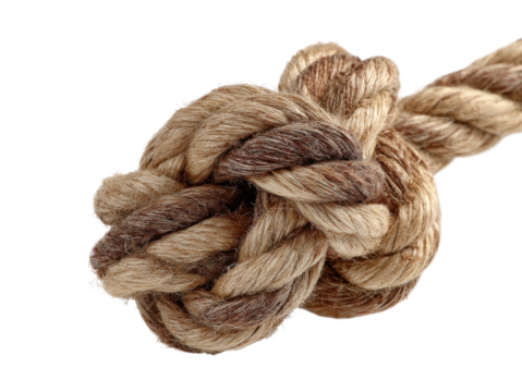 Rugged knot tying techniques workshop natural skill development isolated on transparent background
