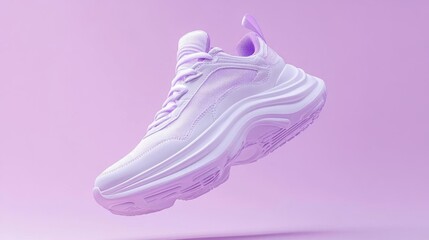 Focus on Running Shoe with Athletic Style, Active Lifestyle and Modern Design