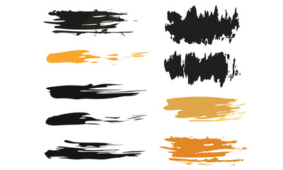 Black paint splatters