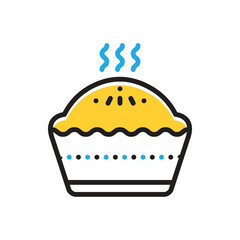 Multi color icon for pie