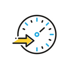 Multi color icon for speed