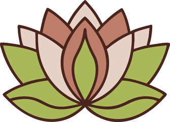 Elegant Lotus Flower Line Art Design A Simple and Graceful Vector Illustration Perfect for Branding Invitations or Decorative Elements with a